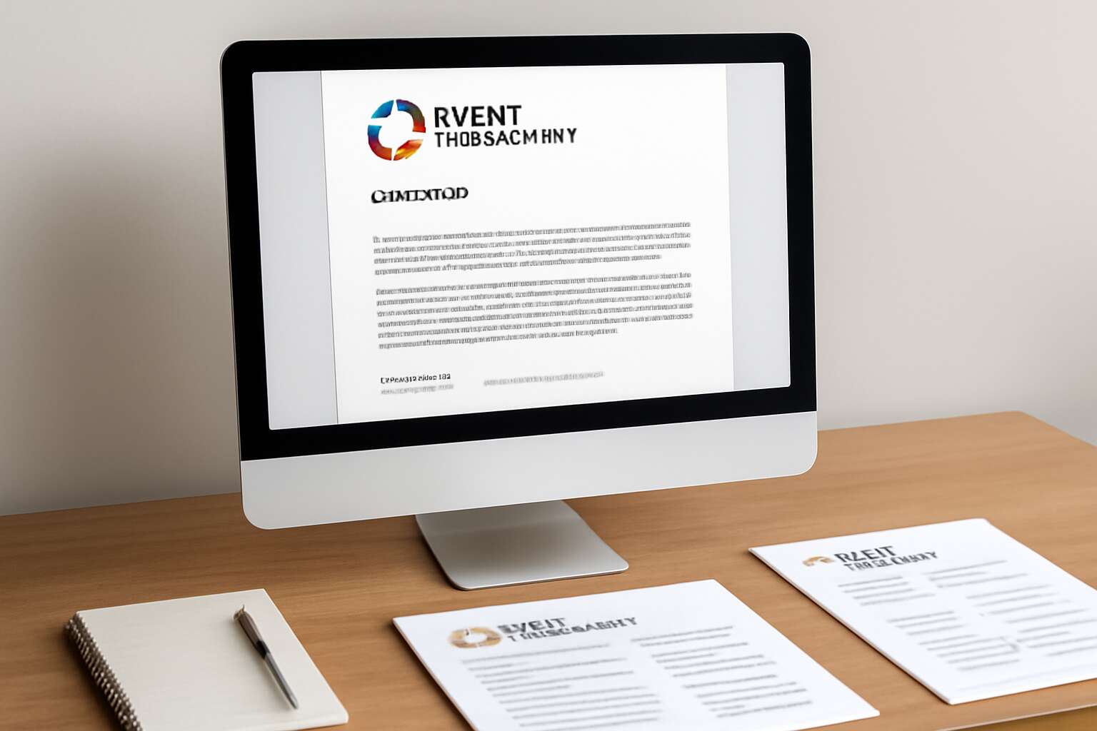 event management company letterhead samples