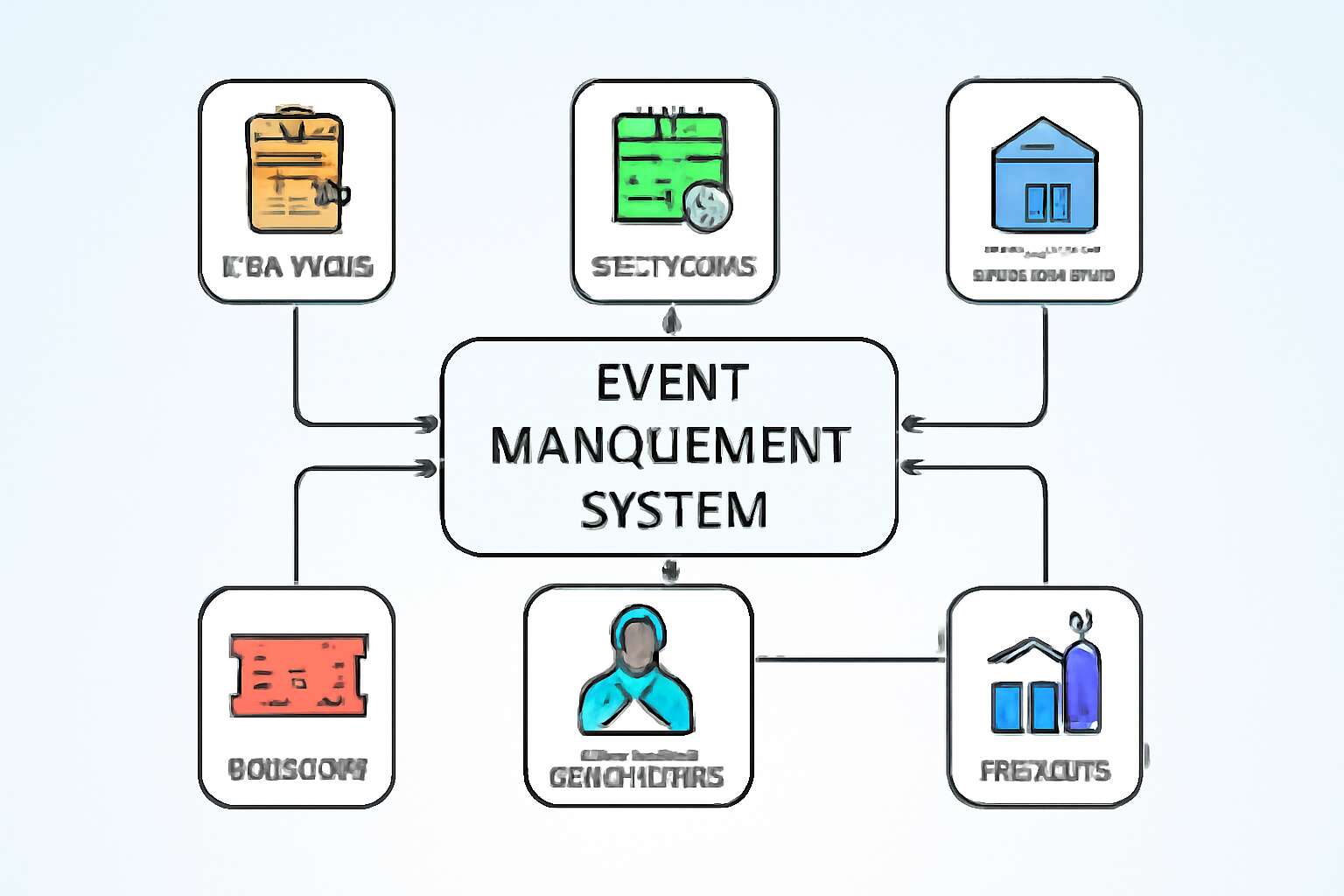 event management system block diagram