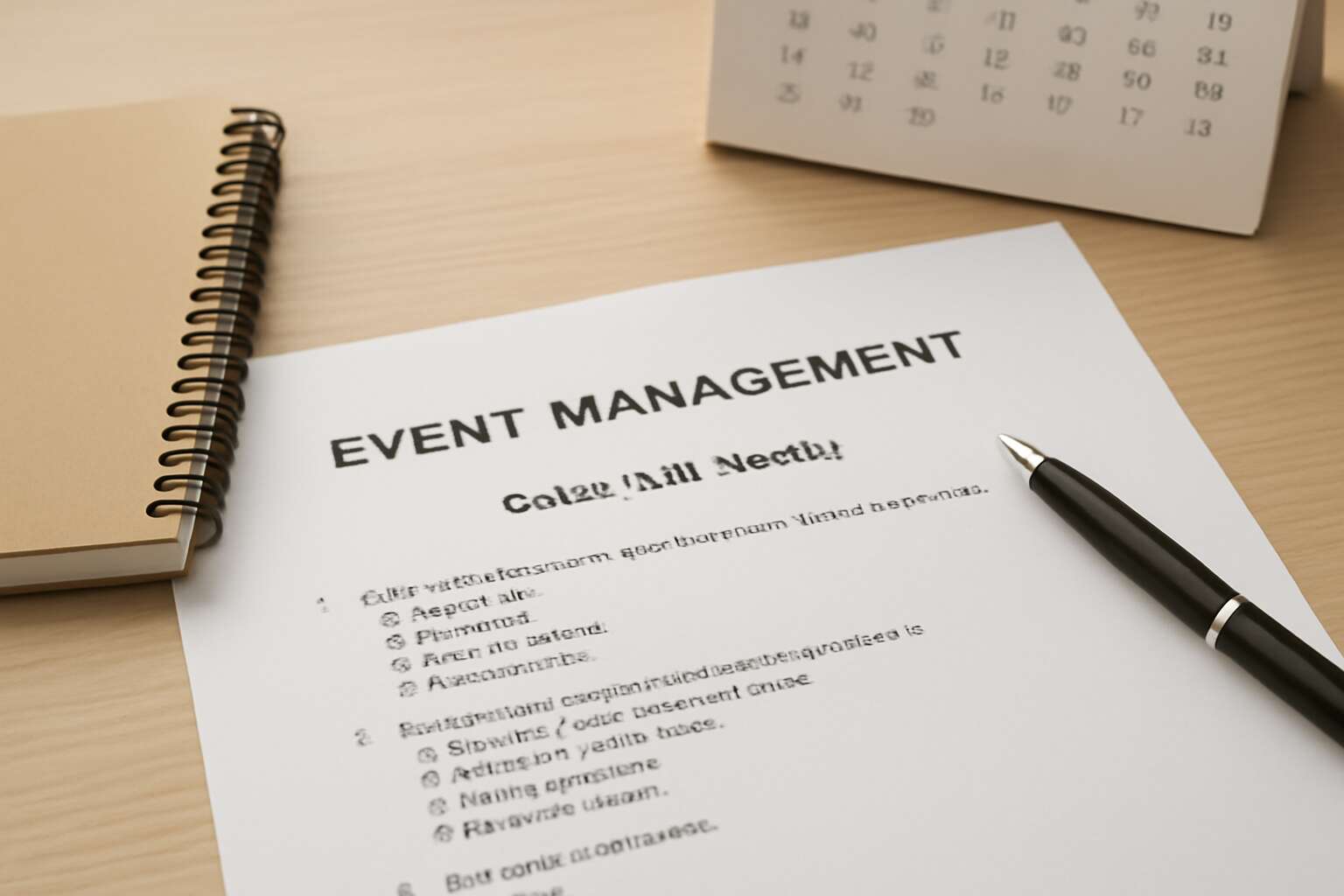 event management question paper